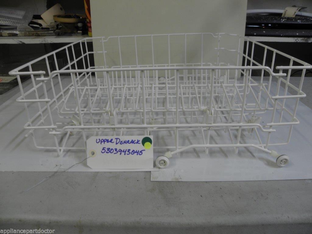 FRIGIDAIRE DISHWASHER 5303943045 UPPER RACK USED PART *SEE NOTE* FRIGIDAIRE DISHWASHER 5303943045 UPPER RACK USED PART *SEE NOTE*
